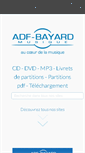 Mobile Screenshot of adf-bayardmusique.com